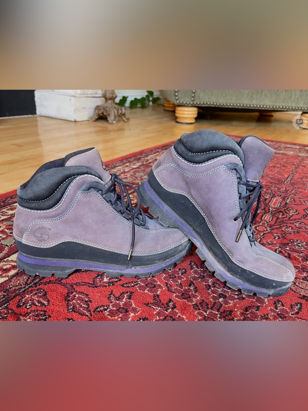 TIMBERLAND Dusty Purple Hiking Boots Active Comfort Technology Women’s Sz 7.5 M